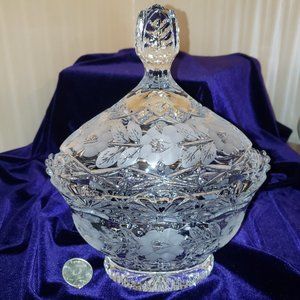 Lead Crystal Candy Dish